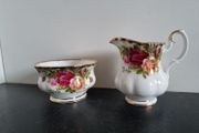 Royal Albert "Old Country Roses" Small Sugar Bowl and Cream Jug