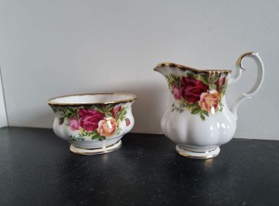 Royal Albert "Old Country Roses" Small Sugar Bowl and Cream Jug