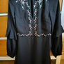 Black Lightweight Floral Detail Dress Image 2