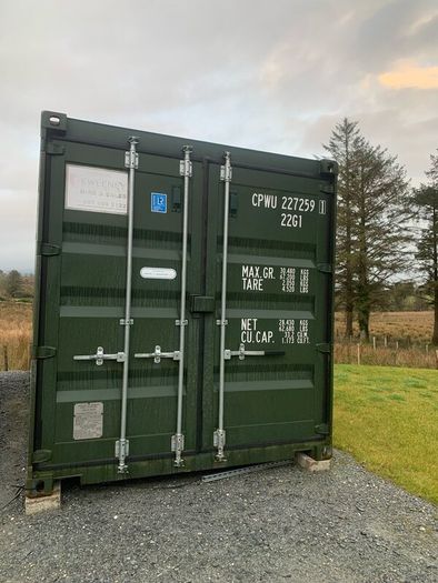 20 insulated container, fully sheeted and wired