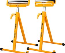2-Pack Folding Roller Stand - Heavy Duty 250 LBS Load Capacity - 27.8-43'' Adjustable Height - for Table Saw Outfeed Woodworking