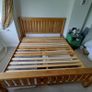 Super king size oak bed Image 7
