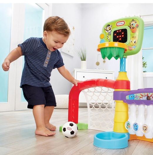 Little Tikes Learn & Play 3-in-1 Sports Zone Center (Basketball, Football, Bowling)