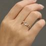 Moonstone Crystal Gold Tone Ring Image 3
