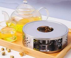 Silver Tea & Coffee Pot Warmer - great gift set + great for aromatherapy too