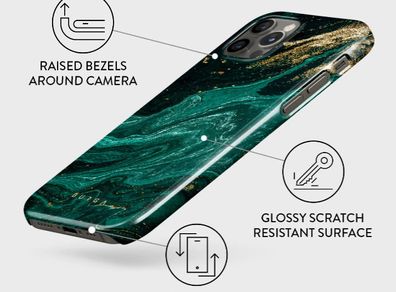 Burga Snap Emerald Pool - Elegant iPhone 12 Pro Max Case