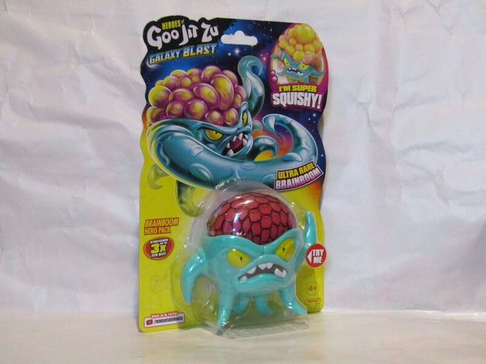 Heroes of Goo Jit Zu Galaxy Blast BRAINBOOM Ultra Rare Figure Brand New Sealed Rare Hard To Find