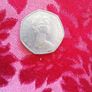 1973 UK 50 Pence Coin Image 2