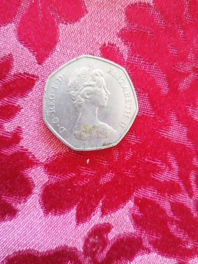 1973 UK 50 Pence Coin