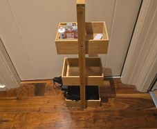 Wooden shelf with 3 decks