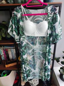 Bikini top + beach cover up