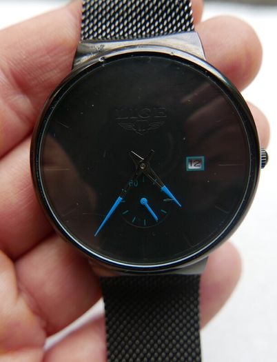 LIGE Mens Quartz Watch slim Stainless steel waterproof Luxury Wristwatch