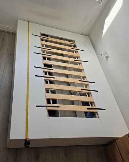 Ikea nordli double bed frame with 6 drawers