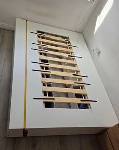 Ikea nordli double bed frame with 6 drawers