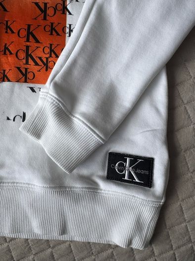 Boys Calvin Klein White Hoodie Size 10