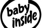 Baby Inside Car sticker