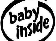 main image for ad Baby Inside Car sticker