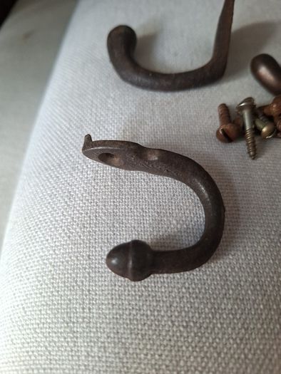 Antique cast iron hooks