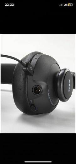 AKG K371 BT Bluetooth Professional Headphones with cable audio brand new