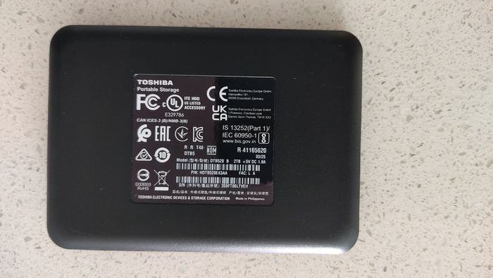 portable hard drive toshiba 2Tb