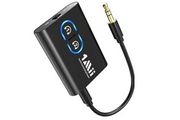 1Mii Bluetooth 5.3 Transmitter Receiver for TV to Headphones, 3.5mm Jack Bluetooth Adapter, aptX Adaptive/Low Latency/HD Audio Adapter for Home Stereo, Airplane, Boat, Gym, Long Battery Life