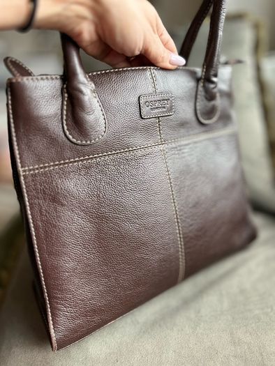 Vintage Osprey London Leather Bag