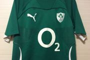 Ireland Rugby Jersey. Season 2009-2011. Official Puma IRFU Home Jersey. Authentic Original From 2009. Not A Modern Day Remake.