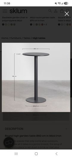 Sklum Outdoor Bar Table