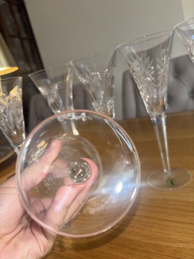 Complete Set of 8 Waterford Crystal Millenium Toasting Flutes