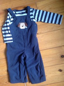 18Months Brushed Cotton Dungarees