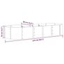 Garden Raised Bed Galvanised Steel 224x80x36 cm Silver Image 4