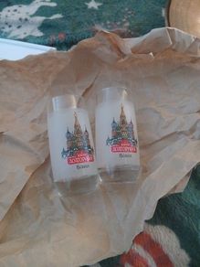 Title: Vintage Yuri Dolgoruki Russian Vodka Shot Glasses (Pair) - Collection or Post