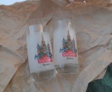 Title: Vintage Yuri Dolgoruki Russian Vodka Shot Glasses (Pair) - Collection or Post