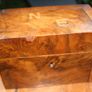 Vintage Wooden Jewelry Box 6,4" x 4" H-4" Image 2