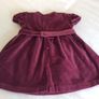 Beautiful designer baby girls dress by Mayoral  6 9 12 months burgundy wine like new Image 5