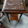 Antique French cherrywood two tier table Image 4
