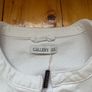 Dunnes Gallery white collarless denim jacket Image 2