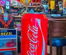 Vintage Retro coca cola can mini fridge