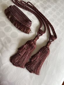 Tie-Backs - (Pair) with 1.7M matching fringe trim