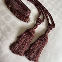 Tie-Backs - (Pair) with 1.7M matching fringe trim