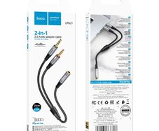 Hoco UPA21 Nylon Braid AUX Audio Cable Female to 2 x 3.5mm Male