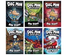 Children's Books - 5 Brand New Dog Man Paperback Books - Great Gift - 1 Used Condition