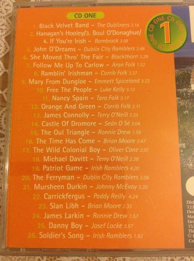 101 Irish Ballads CD 1.