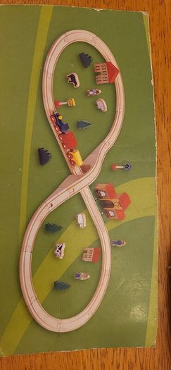 Wooden train set
