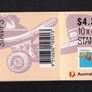 1990 Australia Sports (Skateboarding) Definitive Stamp Booklet fine used with GPO Melbourne Cancel Image 2