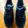 Fab TAMARIS Black Suede FlatForm trainers SIZE 39 Image 3