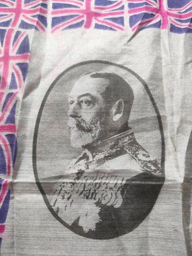 George V and Queen Mary Jubilee Silk Hankerchief