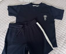 River Island Boys Navy TShirt & Shorts Set 7/8years