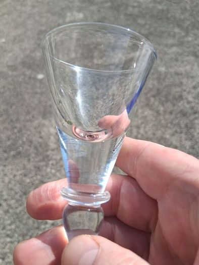 A Set of Cumbria Ware Hand Blown Toasting Glasses