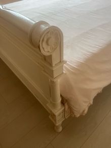 White French style bed